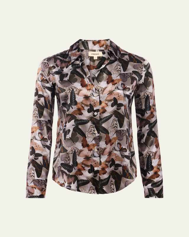 Tyler Butterfly Silk Blouse